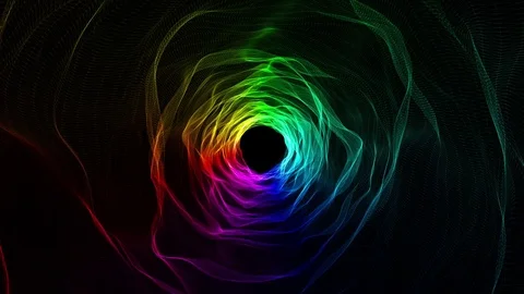 Rainbow Fabric Looping Animation Stock Footage 73648676