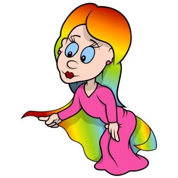 Rainbow Fairy Stock Illustration