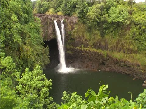 Rainbow Falls Stock Footage 22243127