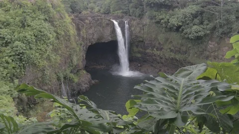 Rainbow Falls Hawaii Stock Footage 94156134