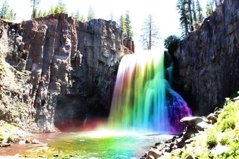 Rainbow falls Stock Photos