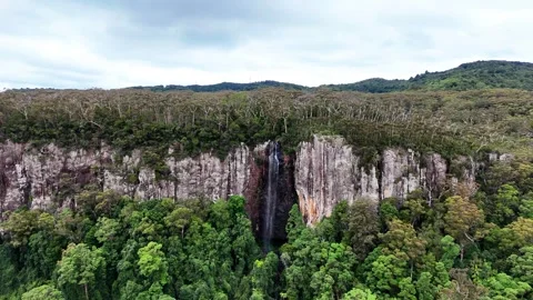 Rainbow Falls Springbrook National Park Queensland Australia Stock Footage 327815404