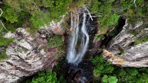Rainbow Falls Springbrook National Park Queensland Australia Stock Footage 327818790