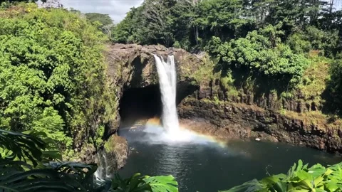Rainbow Falls Timelapse Stock Footage 150251642