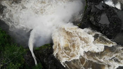 Rainbow Falls  - Top 2 Stock-Footage 91238904