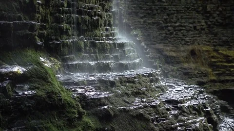 Rainbow Falls Water Droplets. Stock-Footage 70051704