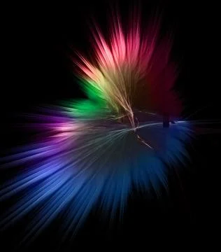 Rainbow fan Stockillustratie