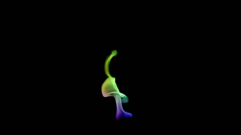 Rainbow Fire flame loop animation Stock Footage 145933195