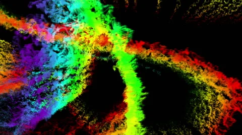 Rainbow Fire Stock-Footage 56088089