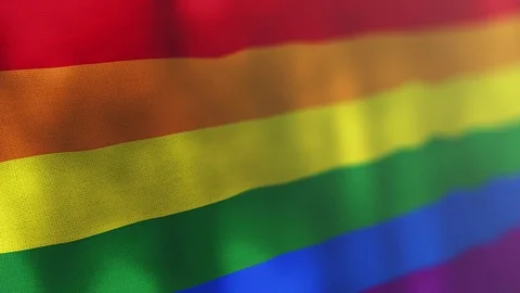 The rainbow flag animated 스톡 동영상 80597659