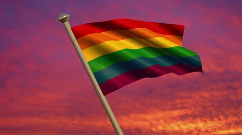 Rainbow Flag Animation – 4K Resolution Ultra HD Stockbeeldmateriaal 41794337