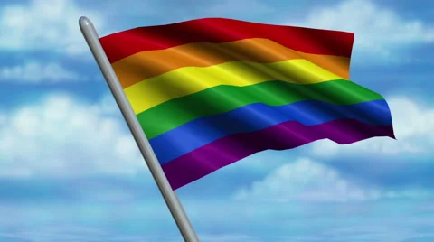 Rainbow Flag Animation – 4K Resolution Ultra HD 動画素材 41795029