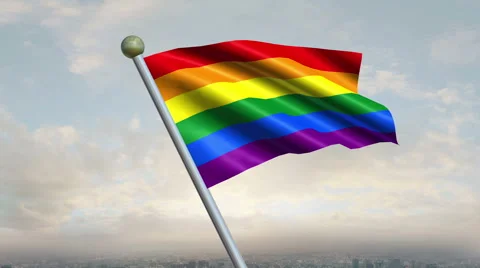 Rainbow Flag Animation 動画素材 40330557