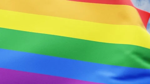 Rainbow flag background Stock Footage 276220042