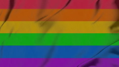 Rainbow flag background. Happy pride month. Rainbow LGBT pride flag Stock Footage 243792177