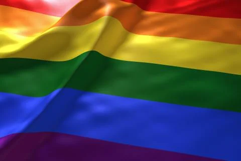 Rainbow flag background Stock Illustration