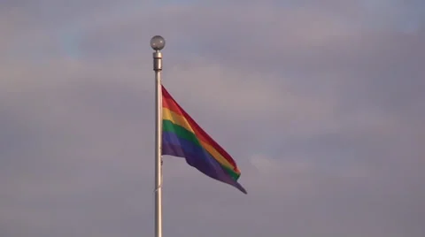 Rainbow flag flying. #18 Stock Footage 34948522