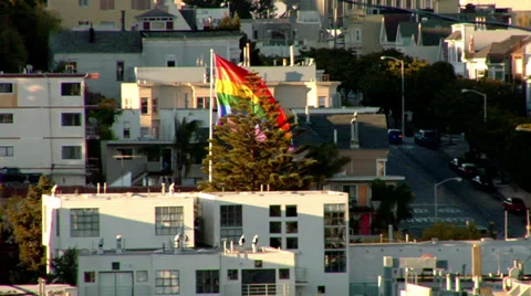 Rainbow Flag Stock Footage 38880081