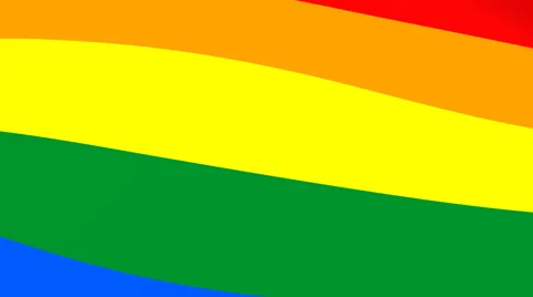 Rainbow flag Stock Footage 61167969