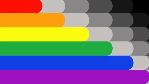Rainbow flag is formed, ideal footage to represent love and gender equality Vídeos de archivo 100744829