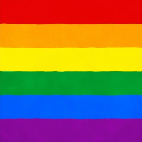 Rainbow Flag Hand Drawn Illustration Stockbeeldmateriaal 90921855