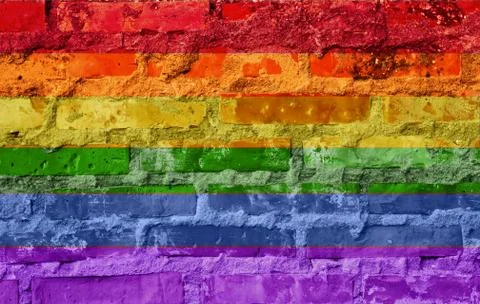 Rainbow flag Stock Illustration