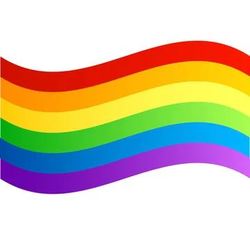 Rainbow flag of the LGBT organization. Vector illustration Stock Illustration