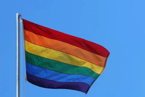 Rainbow flag Foto stock