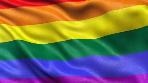 Rainbow flag Stock Photos