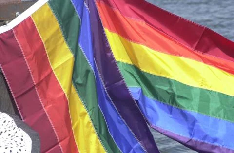 Rainbow flag Fotos de archivo