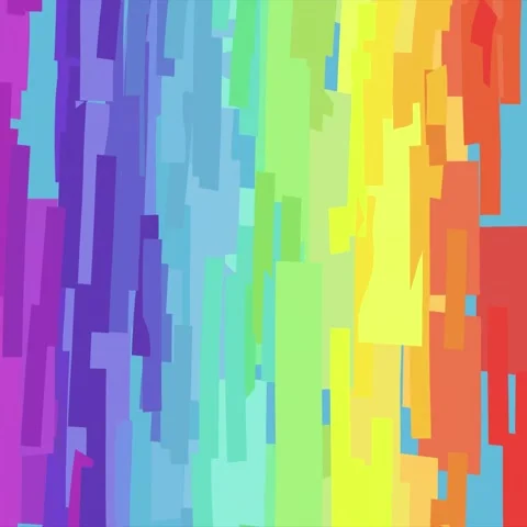 Rainbow Flag / Pride Flag - Looping Animated Background - Square Format 1:1 Vídeos de archivo 197989090