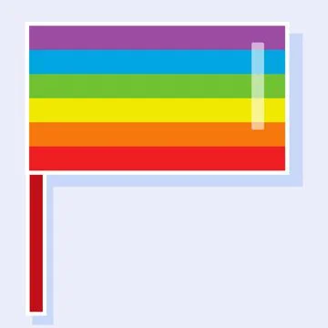 Rainbow flag of pride. Stock Illustration