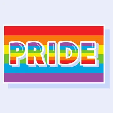 Rainbow flag of pride Stock Illustration