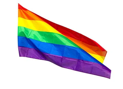 Rainbow flag a symbol Stock Photos