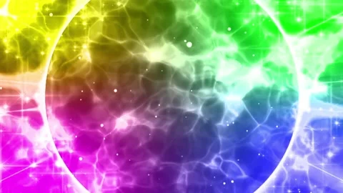 Rainbow flare burst particle effect animation Video stock 145894978