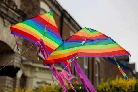 Rainbow in Flight Stock Photos