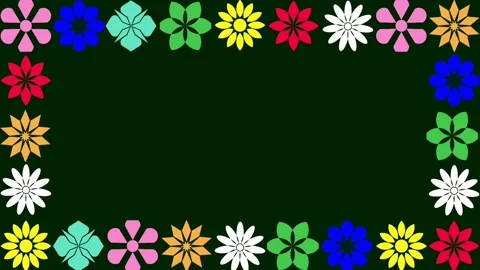 Rainbow flower background Stock Footage 300527093