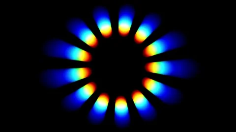 Rainbow Flower Burst Background Stock Footage 340305453