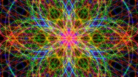 Rainbow Flower Loop HD 720 Video stock 10569953