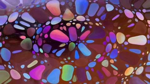 Rainbow flowing liquid waves abstract motion blurred background. Stock Footage 155333238
