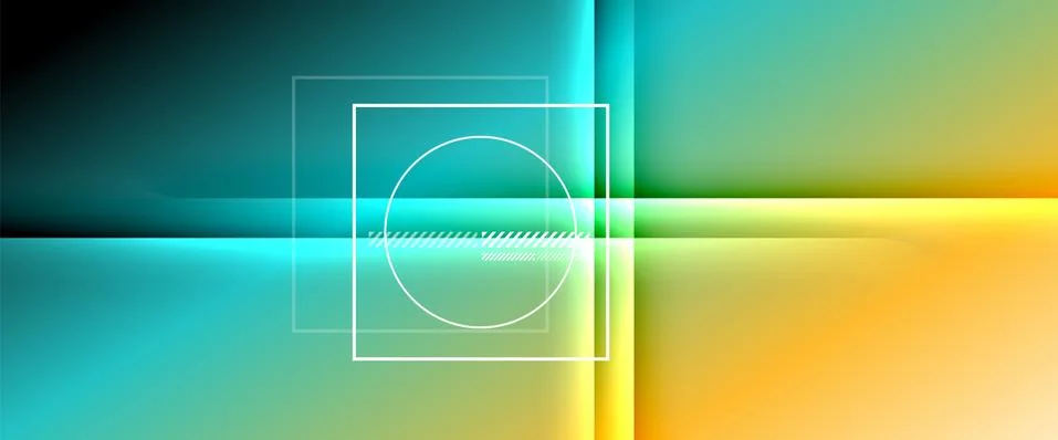 Rainbow fluid gradient background with abstract lines. Colorful geometric 스톡 일러스트