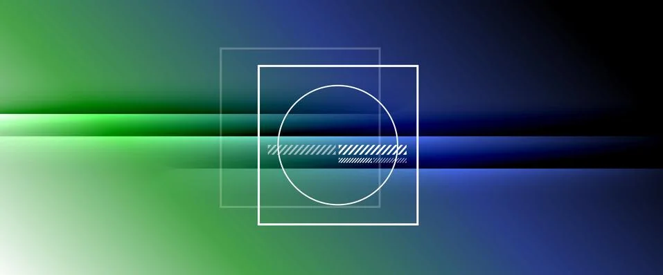Rainbow fluid gradient background with abstract lines. Colorful geometric Stockillustratie