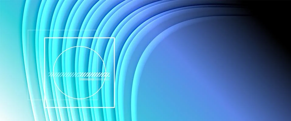 Rainbow fluid gradient background with abstract lines. Colorful geometric Stock Illustration