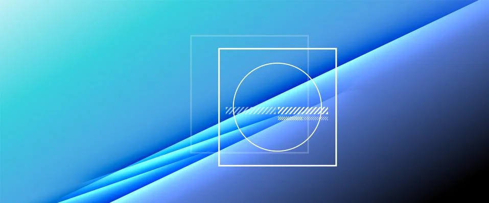 Rainbow fluid gradient background with abstract lines. Colorful geometric Illustrazione stock
