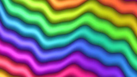 Rainbow Fluid Waves Motion Background  Rainbow fluid Stock Footage 341818834