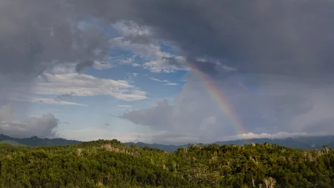 Rainbow formation 4K 24 HQ Stock Footage 89015322