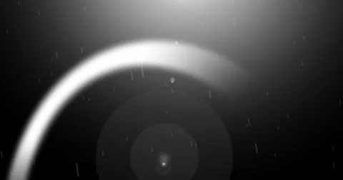 Rainbow forms slowly perspective view matted rain flare Stock Footage 254174614