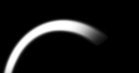 Rainbow forms slowly perspective view isolated matt Stock Footage 279471988