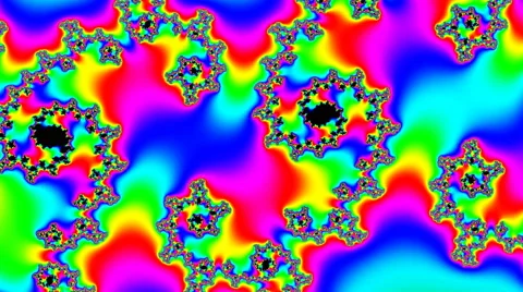 Rainbow fractal 4k UHD video Stock Footage