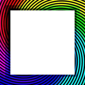 Rainbow frame Stock Illustration